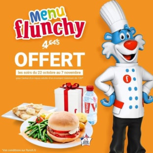 Bon plan Flunch : Menu enfant petits flunchers gratuit