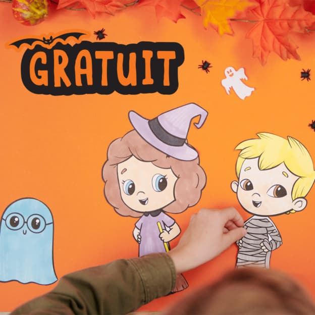 Hourra Héros : Coloriages personnalisés Halloween gratuits