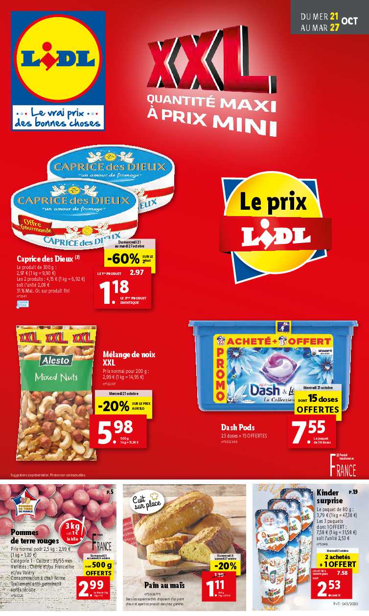 Catalogue Lidl Xxl Du 21 Au 27 Octobre