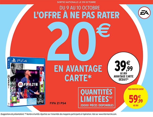 Intermarche Jeu Fifa 21 A 39 99 Remise Fidelite Deduite