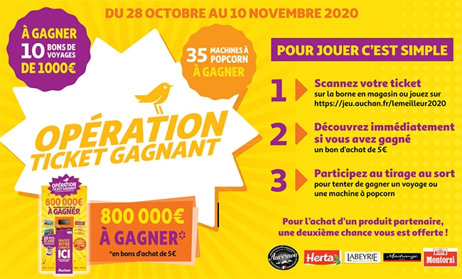 jeu "Le Meilleur 2020 d’Auchan" en magasin