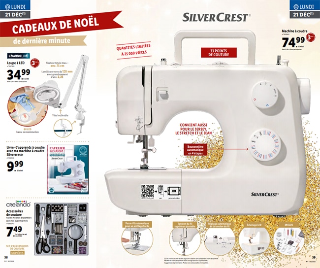 Lidl France - Au prix de 159 euros, la machine à coudre PFAFF