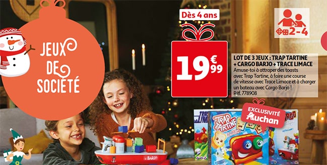 Lot de 3 jeux d'ambiance Splash Toys pas cher