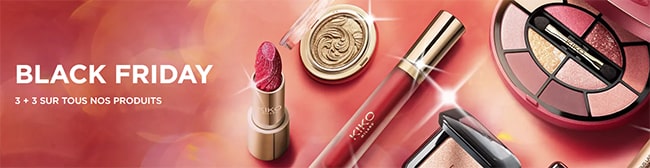 3 produits achetés = 3 articles Kiko offerts