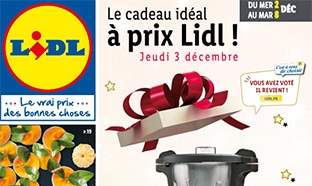 Catalogue « Le cadeau à prix Lidl » du 2 au 8 décembre 2020