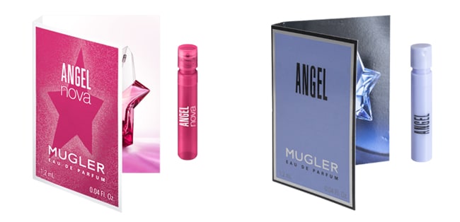 Recevez une dose d’essai d’Angel ou un échantillon gratuit d’Angel Nova de Mugler