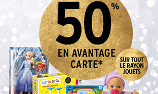 Intermarché Drive : 50% de remise fidélité sur tous les jouets