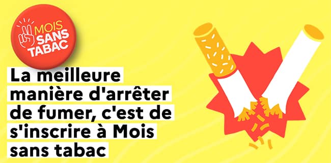 Opération Moi(s) sans tabac pour aider les fumeurs à arrêter la cigarette