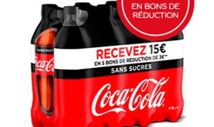 ODR Coca-Cola : 15€ en bons de réduction