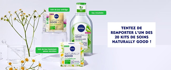 Tentez de remporter votre coffret de 3 soins Naturally Good by Nivea