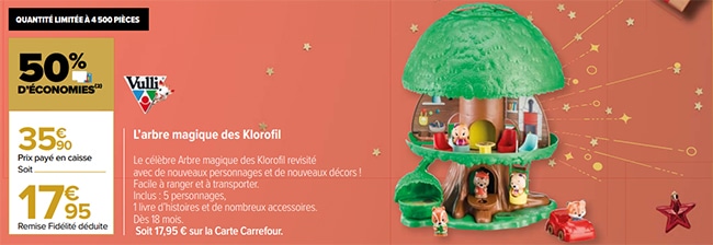 Arbre magique Klorofil de Vulli à moindres frais chez Carrefour