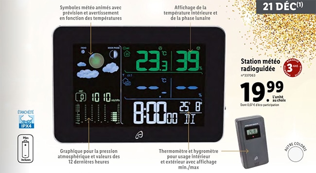 Station météo professionnelle Otio - Edition limitée Kito de Pavant –