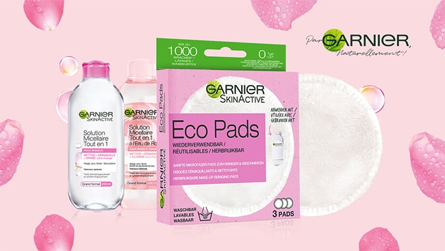 Testez gratuitement la routine Garnier Eco Pads + eau micellaire avec TRND