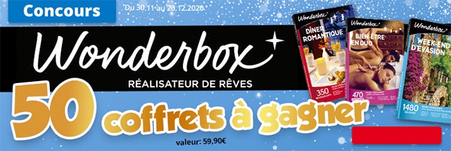 Remportez un coffret Wonderbox avec le jeu Maxi Toys