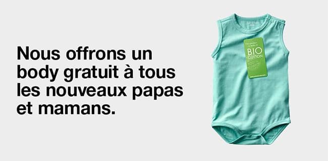 Zeeman : Body bio coton gratuit
