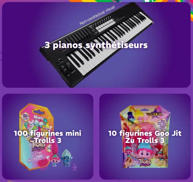 les cadeaux du jeu jeu Pinkids de Pink Lady