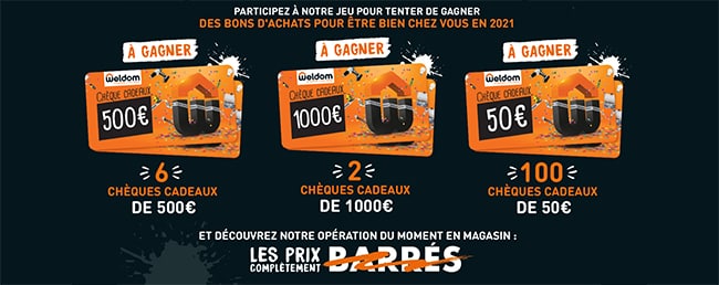 Gagnez un chèque cadeau Weldom