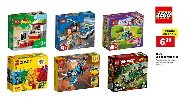 Boîte de LEGO à petit prix chez Lidl