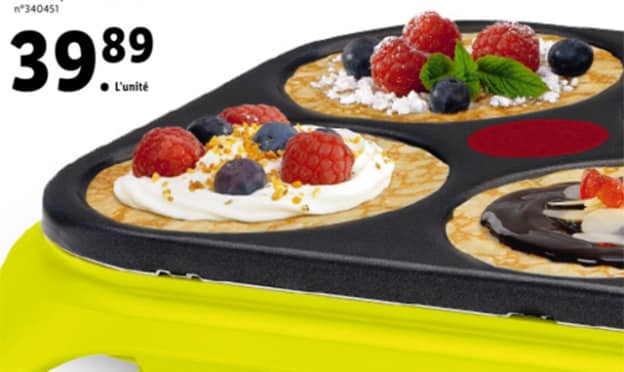 Lidl : Crep’Party Colormania Tefal pas chère