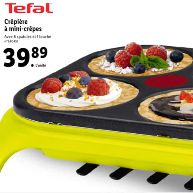 Lidl : Crep’Party Colormania Tefal pas chère