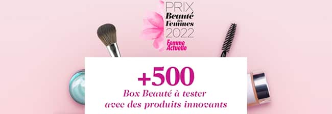 540 beauty box offertes au jeu / test de Femme Actuelle