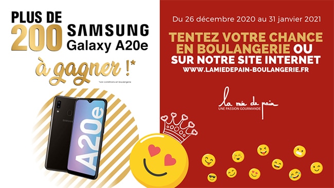 Remportez un Samsung Galaxy A20e avec La Mie de Pain