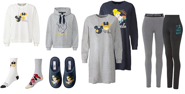 Collection de vêtements Disney à petit prix : sweat, t-shirt, chaussettes et chaussons chez Lidl