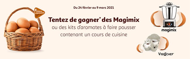 Robots Magimis et Kits d’aromates + cours de cuisine en lignes à remporter avec Auchan