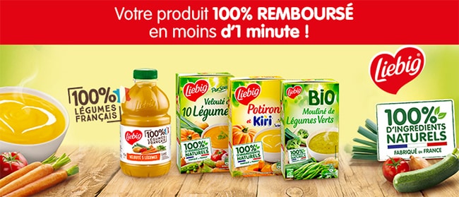 Obtenez le remboursement de votre soupe Liebig avec Shopmium