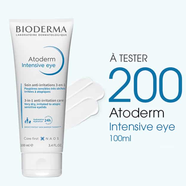 Test Bioderma : soins Atoderm Intensive Eye gratuits