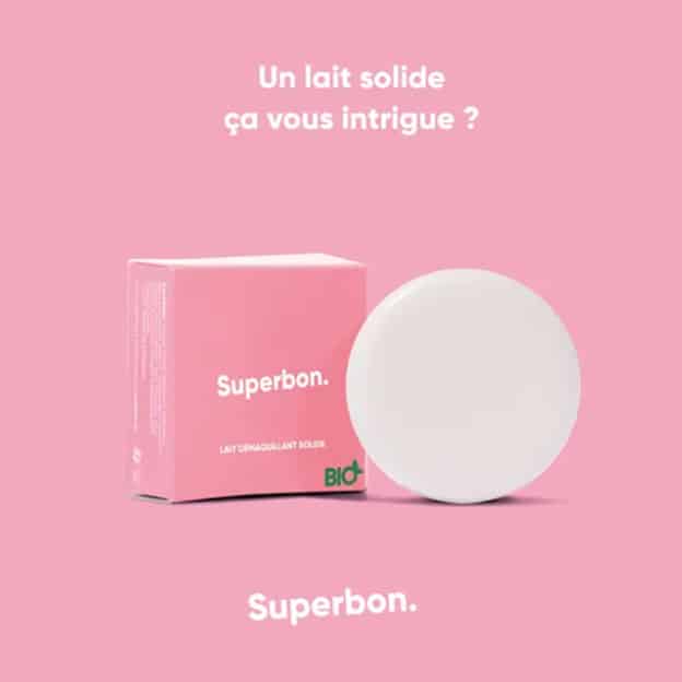 Test Superbon : Lait démaquillant solide bio gratuit