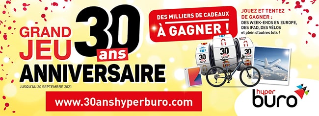 Cadeaux Grand Jeu 30 ans Hyperburo