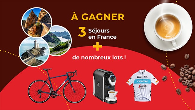 Tentez de remporter un week-end ou un cadeau TREK ou Segafredo