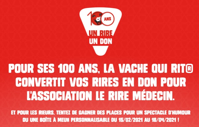 Cadeaux à gagner au jeu1Rire1Don de Vache qui rit