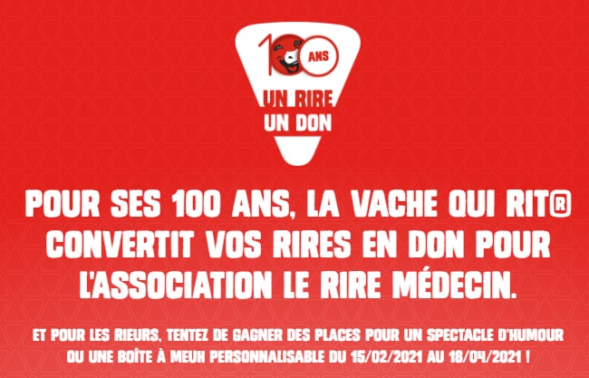 Cadeaux à gagner au jeu1Rire1Don de Vache qui rit