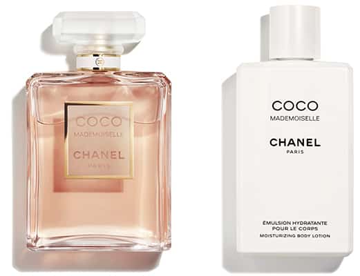 2 échantillons Chanel Coco Mademoiselle (l’eau de parfum et l’émulsion)