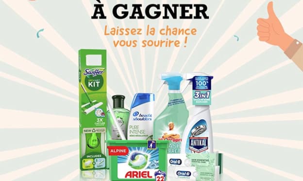 Jeu Envie de plus : 100 paniers Procter & Gamble à gagner