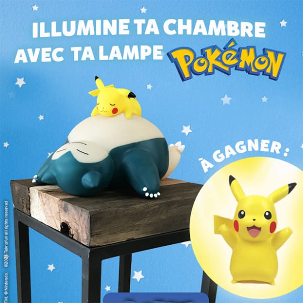 Jeu Gulli : Lampes Pokémon à gagner