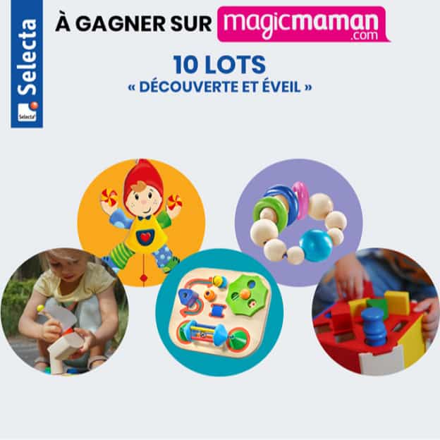 Jeu Magicmaman : lots de jouets en bois Selecta à gagner