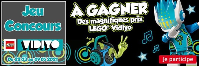 Tentez de gagner des boîtes de LEGO Vidiyo avec Maxi Toys