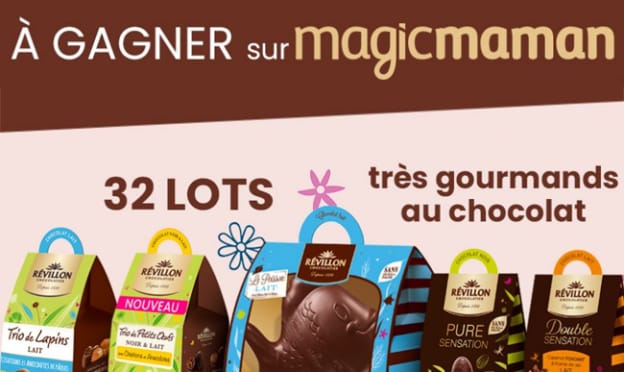 Jeu Magicmaman : Chocolats Révillon de Paques à gagner