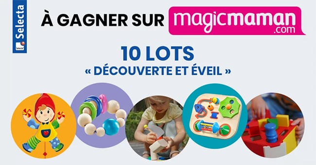 Tentez de gagner des jouets en bois Selecta avec le jeu Magicmaman