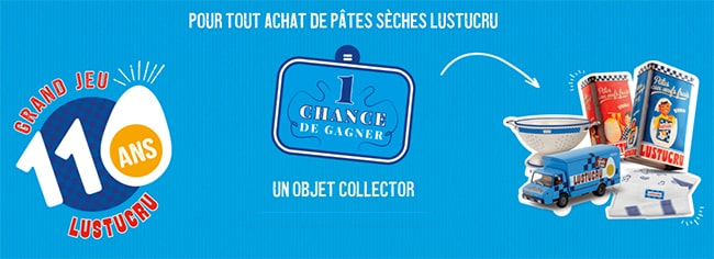 Tentez de remporter des objets collector vintage avec les pâtes sèches Lustucru