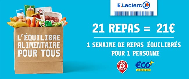 panier repas Leclerc à 21€