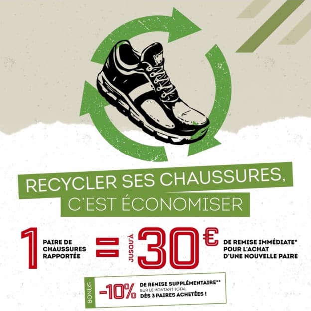 Sport 2000 Recycler, c'est économiser : Jusqu'à 30€ de remise