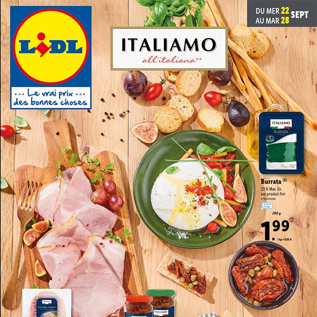 Catalogue Lidl Italiamo Du 22 Au 28 Septembre 21 Catalogue Lidl Italiamo Du 22 Au 28 Septembre 21