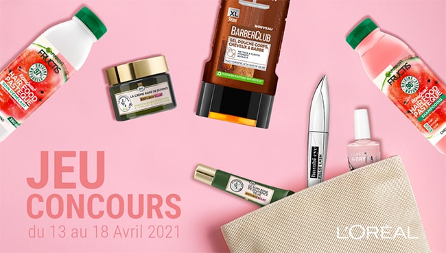 Tentez de gagner des cosmétiques L'Oréal avec Cora