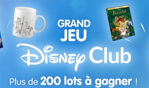 Jeu Disney Club Hachette : 250 lots Disney à gagner