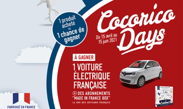 Jeu Cocorico Day Nicoll : box cadeau et Renault Twingo électrique à gagner