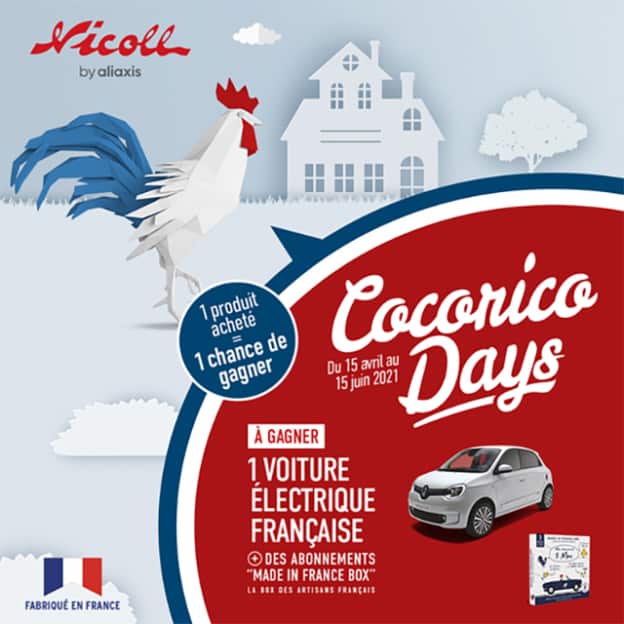 Jeu Cocorico Day Nicoll : box cadeau et Renault Twingo électrique à gagner